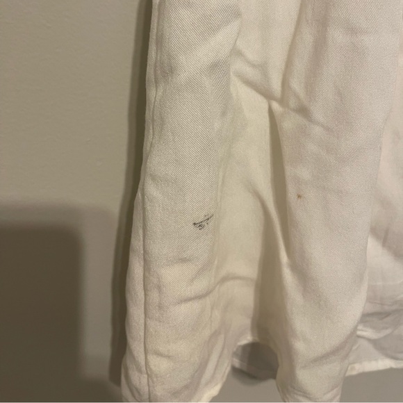 Cream V-Neck Mini Dress - Picture 3 of 4